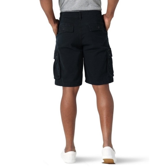 Lee Black Active Stretch Relaxed Fit 11 Inch Cargo Shorts - Size 30, NWT - Picture 2 of 13
